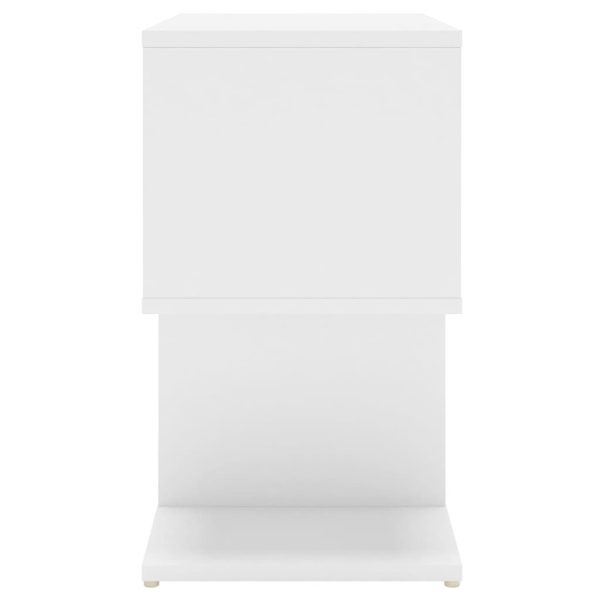 Allendale Bedside Cabinet 50x30x51.5 cm Engineered Wood – White, 2