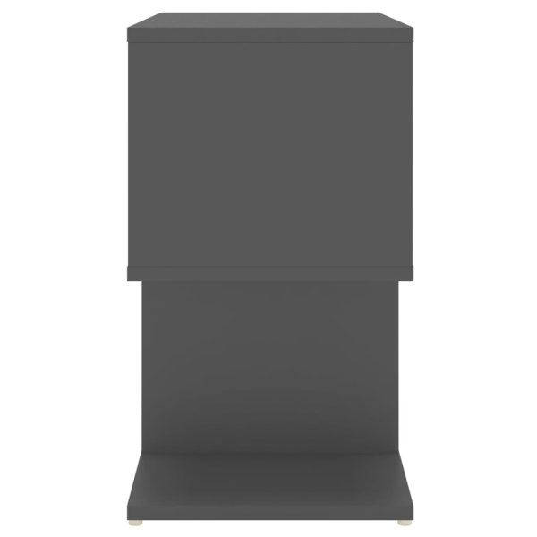 Allendale Bedside Cabinet 50x30x51.5 cm Engineered Wood – Grey, 1