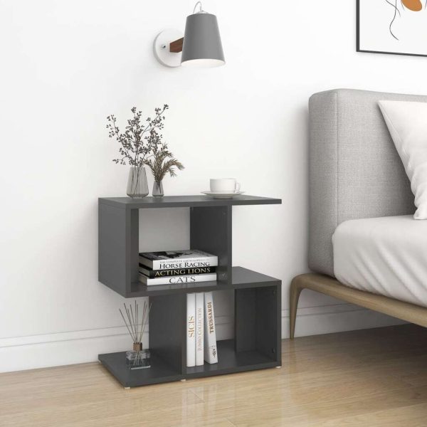 Allendale Bedside Cabinet 50x30x51.5 cm Engineered Wood – Grey, 2