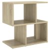 Allendale Bedside Cabinet 50x30x51.5 cm Engineered Wood – Sonoma oak, 1