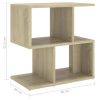 Allendale Bedside Cabinet 50x30x51.5 cm Engineered Wood – Sonoma oak, 2