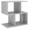 Allendale Bedside Cabinet 50x30x51.5 cm Engineered Wood – Concrete Grey, 1