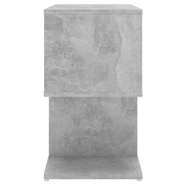 Allendale Bedside Cabinet 50x30x51.5 cm Engineered Wood – Concrete Grey, 2