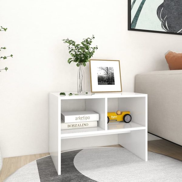 Crawford Side Table 60x40x45 cm Engineered Wood – White