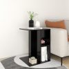 Crawford Side Table 60x40x45 cm Engineered Wood – Black