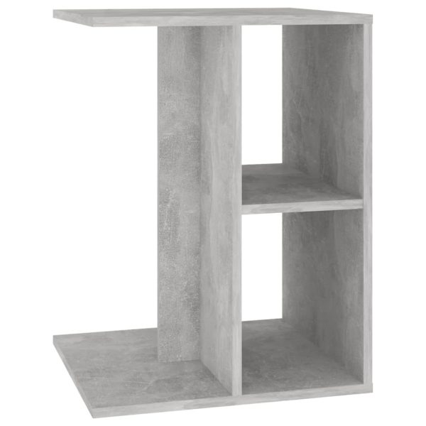 Crawford Side Table 60x40x45 cm Engineered Wood – Concrete Grey