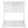 Elma Side Table 45x45x48 cm Engineered Wood – High Gloss White