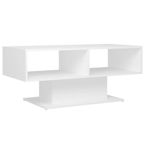 Coffee Table 103.5x50x44.5 cm Engineered Wood – White