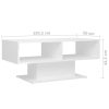 Coffee Table 103.5x50x44.5 cm Engineered Wood – High Gloss White