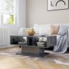 Coffee Table 103.5x50x44.5 cm Engineered Wood – High Gloss Grey