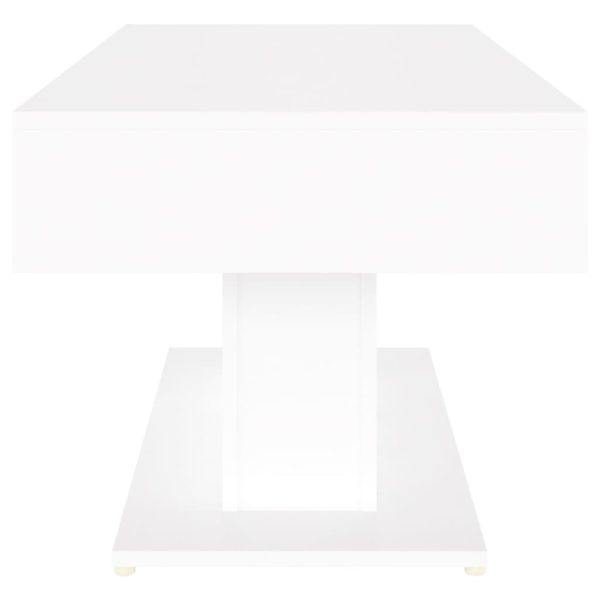 Coffee Table 96x50x45 cm Engineered Wood – White