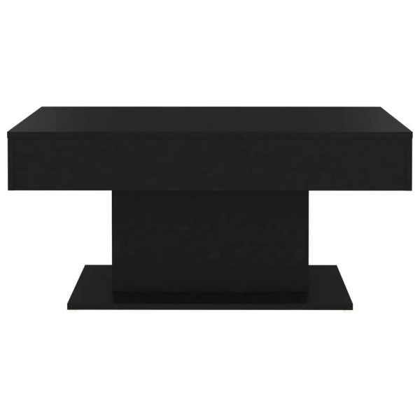 Coffee Table 96x50x45 cm Engineered Wood – Black