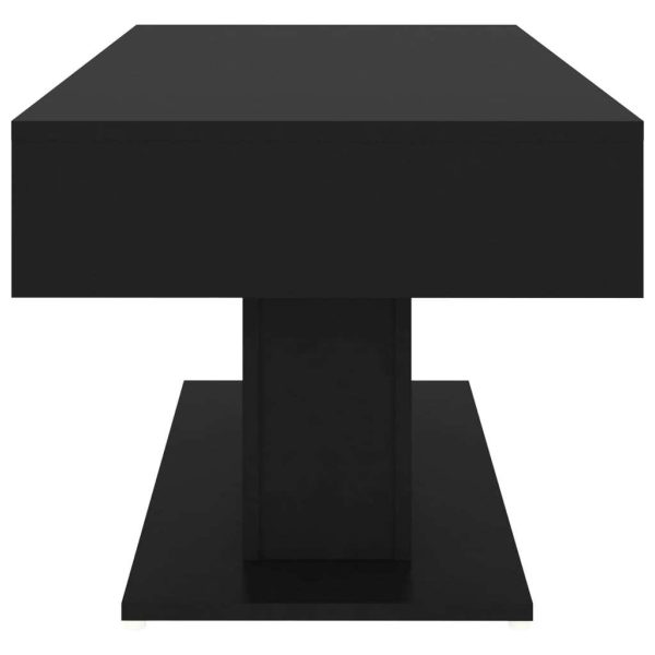 Coffee Table 96x50x45 cm Engineered Wood – Black