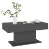 Coffee Table 96x50x45 cm Engineered Wood – Grey