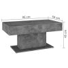 Coffee Table 96x50x45 cm Engineered Wood – Concrete Grey
