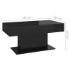 Coffee Table 96x50x45 cm Engineered Wood – High Gloss Black