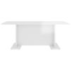Coffee Table 103.5x60x40 cm Engineered Wood – High Gloss White
