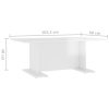 Coffee Table 103.5x60x40 cm Engineered Wood – High Gloss White