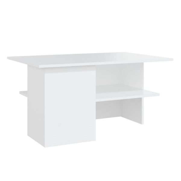 Coffee Table 90x60x46.5 cm Engineered Wood – White