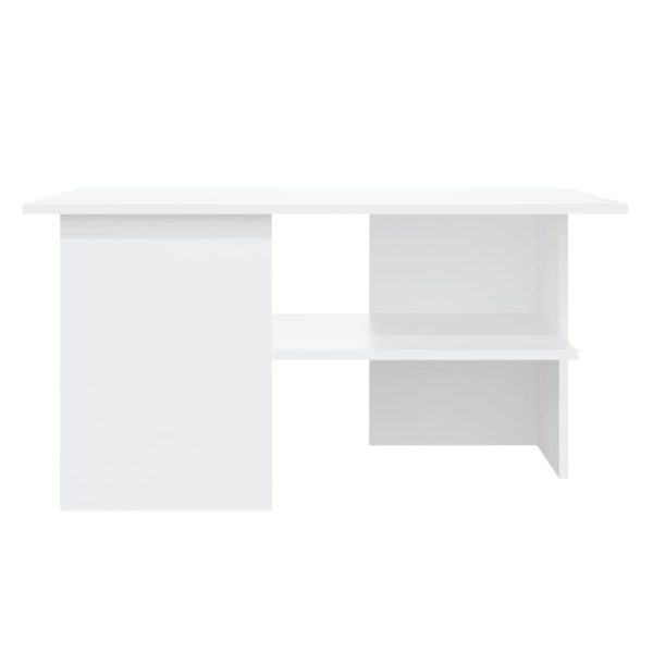 Coffee Table 90x60x46.5 cm Engineered Wood – White