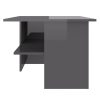 Coffee Table 90x60x46.5 cm Engineered Wood – High Gloss Grey