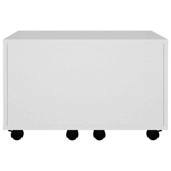 Coffee Table 60x60x38 cm Engineered Wood – White