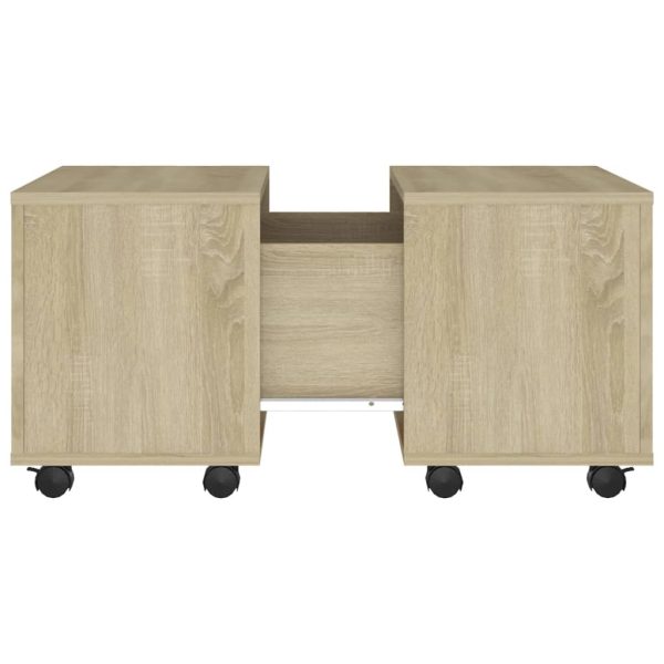 Coffee Table 60x60x38 cm Engineered Wood – Sonoma oak