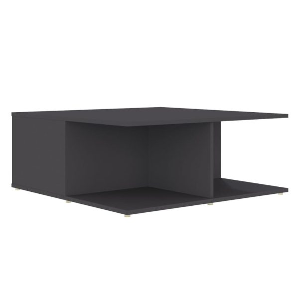 Coffee Table 80x80x31 cm Engineered Wood – Grey