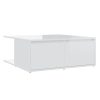 Coffee Table 80x80x31 cm Engineered Wood – High Gloss White