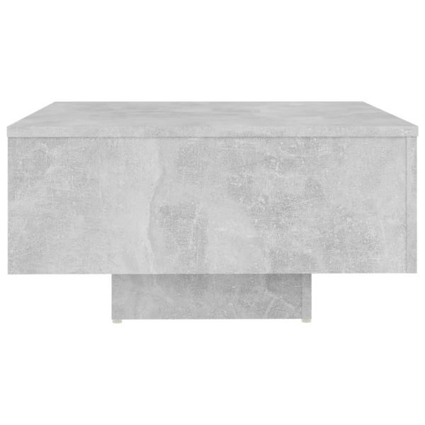Coffee Table 60x60x31.5 cm Engineered Wood – Concrete Grey