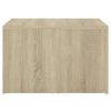 3 Piece Nesting Coffee Table Set 60x60x38 cm Engineered Wood – Sonoma oak