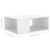 Coffee Table 90x67x33 cm Engineered Wood – White