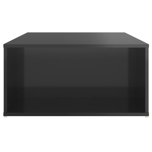 Coffee Table 90x67x33 cm Engineered Wood – High Gloss Black