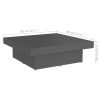 Coffee Table 90x90x28 cm Engineered Wood – Grey