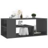Coffee Table 100x50x40 cm Engineered Wood – High Gloss Grey