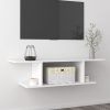 Sharon Wall Mounted TV Cabinet 103x30x26.5 cm – White