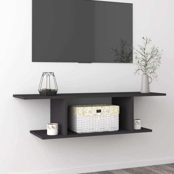 Sharon Wall Mounted TV Cabinet 103x30x26.5 cm – Grey