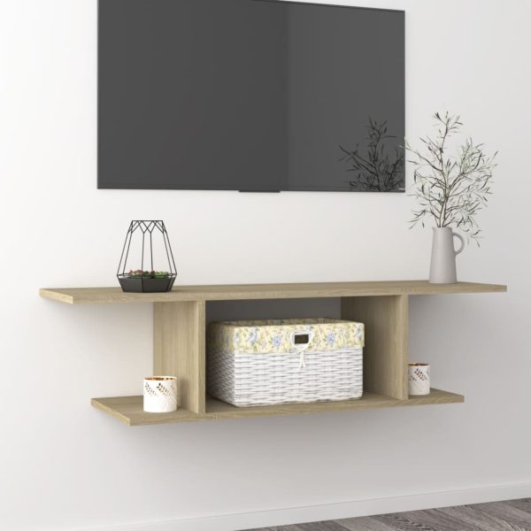 Sharon Wall Mounted TV Cabinet 103x30x26.5 cm – Sonoma oak