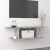 Sharon Wall Mounted TV Cabinet 103x30x26.5 cm – Concrete Grey