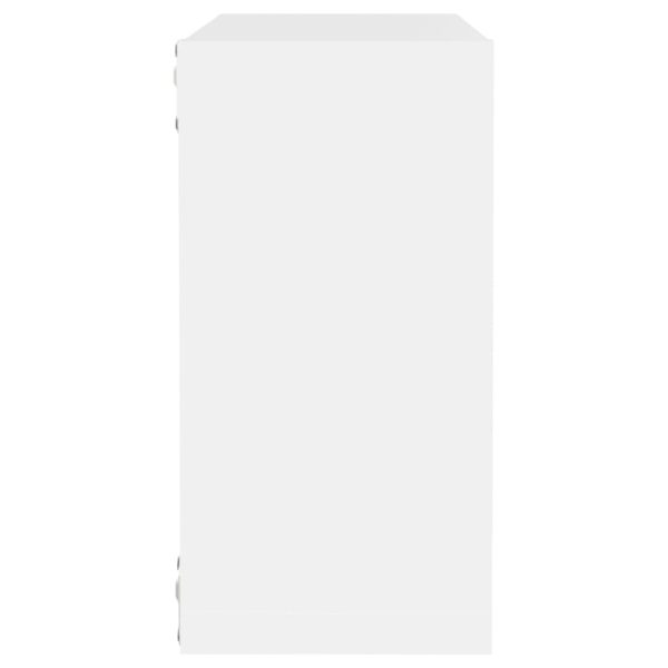 Wall Cube Shelves 2 pcs – 30x15x30 cm, White