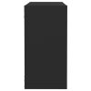 Wall Cube Shelves 6 pcs – 30x15x30 cm, Black