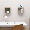 Wall Cube Shelves 2 pcs – 30x15x30 cm, Sonoma oak