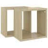 Wall Cube Shelves 2 pcs – 26x15x26 cm, Sonoma oak
