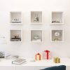 Wall Cube Shelves 6 pcs – 26x15x26 cm, High Gloss White