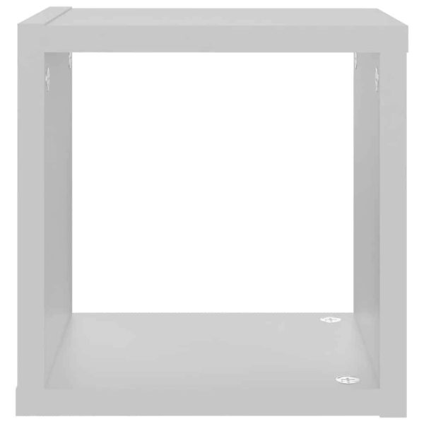 Wall Cube Shelves 4 pcs – 22x15x22 cm, White