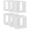 Wall Cube Shelves 6 pcs – 22x15x22 cm, White