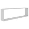 Wall Cube Shelves 2 pcs – 100x15x30 cm, White and Sonoma Oak