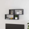 Wall Shelf 100x18x53 cm Engineered Wood – Grey