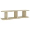 Wall Shelves 2 pcs Engineered Wood – 78x18x20 cm, Sonoma oak