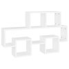 Car-shaped Wall Shelf 82x15x51 cm Engineered Wood – White